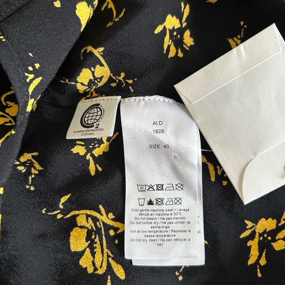 GANNI Printed Crepe Long Sleeve Shirtdress - Picture 15 of 16